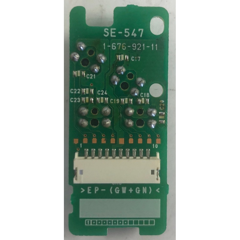 Sony DE845 Home Audio/Video Receiver SE-547 Port Board- 1-676-921-11