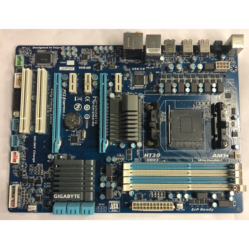 Gigabyte HT3.0 Desktop ATX Motherboard- GA-970A-D3
