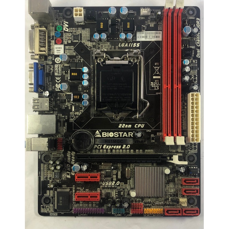 Biostar H61MGC Desktop microATX Motherboard