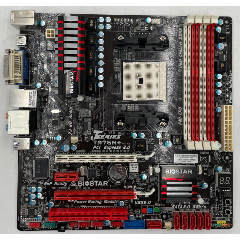 Biostar TA75M+ Desktop Micro ATX Motherboard