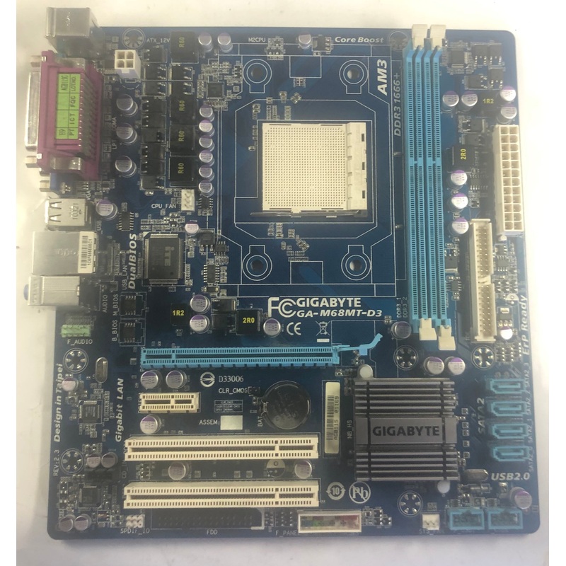 Gigabyte GA-M68MT-D3 Desktop Micro ATX Motherboard