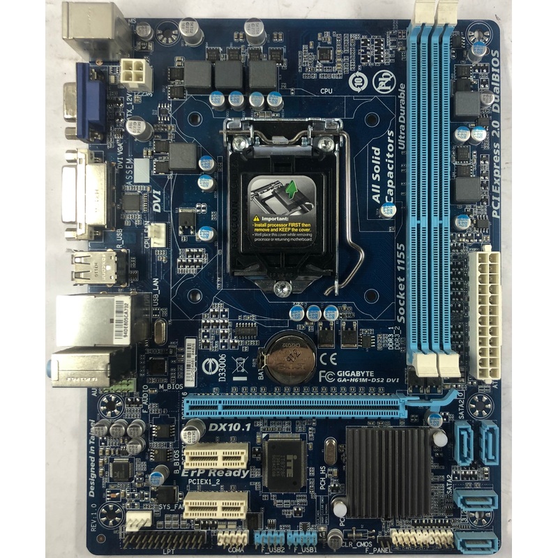 Gigabyte GA-H61M-DS2 Desktop microATX Motherboard