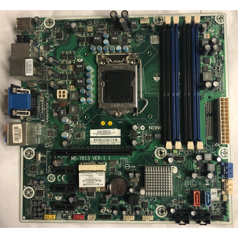 HP Pro 3130 Minitower MS-7613 Motherboard- 614494-001