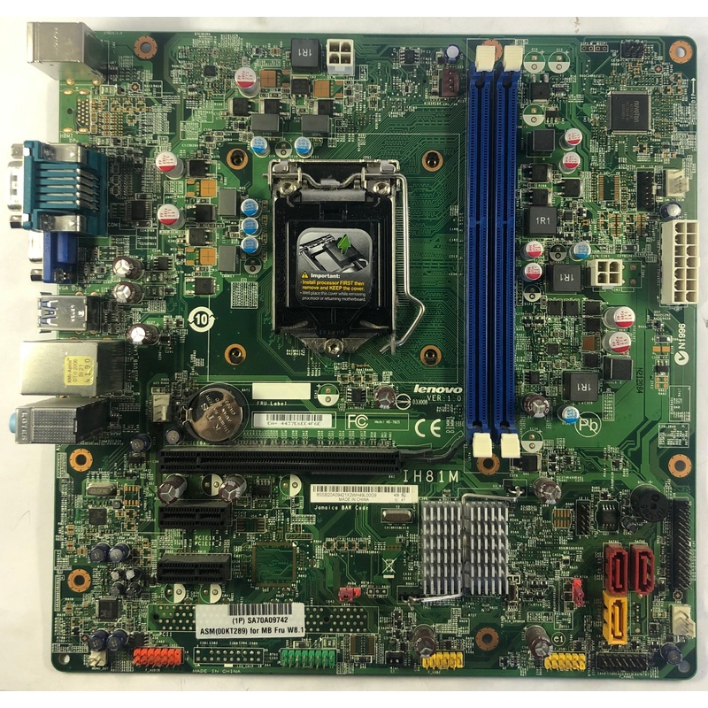 Lenovo ThinkCentre M93p Desktop IH81M Motherboard- 00KT289